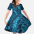 Naval Night Aloha Hawaii Family Matching Short Sleeve Bodycon Dress and Hawaiian Shirt Hawaiian Kakau Ohia Lehua Lei - Polynesian Pride