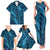 Naval Night Aloha Hawaii Family Matching Tank Maxi Dress and Hawaiian Shirt Hawaiian Kakau Ohia Lehua Lei - Polynesian Pride