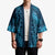 Naval Night Aloha Hawaii Kimono Hawaiian Kakau Ohia Lehua Lei - Polynesian Pride