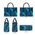 Naval Night Aloha Hawaii Leather Bag Hawaiian Kakau Ohia Lehua Lei - Polynesian Pride