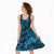 Naval Night Aloha Hawaii Midi Dress Hawaiian Kakau Ohia Lehua Lei - Polynesian Pride
