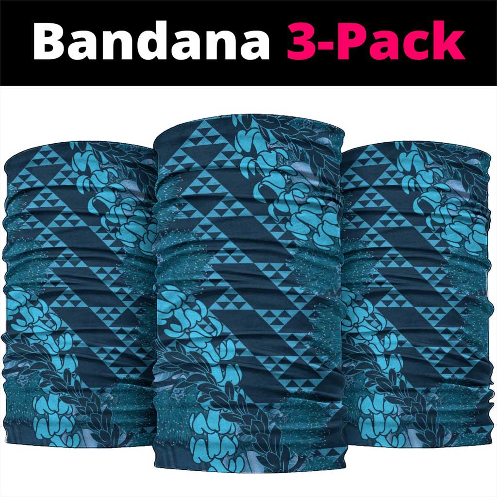 Naval Night Aloha Hawaii Neck Gaiter Hawaiian Kakau Ohia Lehua Lei LT14