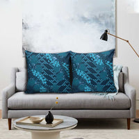 Naval Night Aloha Hawaii Pillow Cover Hawaiian Kakau Ohia Lehua Lei - Polynesian Pride