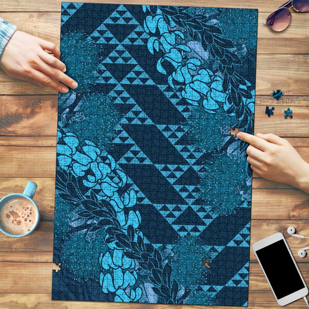 Naval Night Aloha Hawaii Puzzle Hawaiian Kakau Ohia Lehua Lei - Polynesian Pride