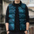 Naval Night Aloha Hawaii Sleeveless Puffer Jacket Hawaiian Kakau Ohia Lehua Lei - Polynesian Pride