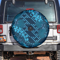 Naval Night Aloha Hawaii Spare Tire Cover Hawaiian Kakau Ohia Lehua Lei - Polynesian Pride