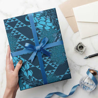 Naval Night Aloha Hawaii Wrapping Paper Hawaiian Kakau Ohia Lehua Lei - Polynesian Pride