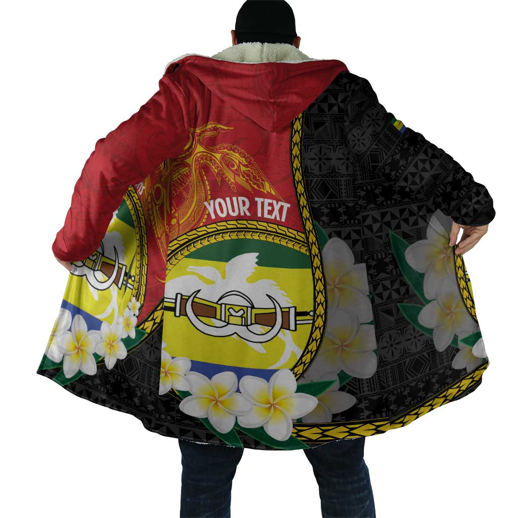 Personalised PNG Morobe Provins Cloak Papua New Guinea Plumeria Melanesian Pattern - Polynesian Pride