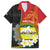 Personalised PNG Morobe Provins Family Matching Long Sleeve Bodycon Dress and Hawaiian Shirt Papua New Guinea Plumeria Melanesian Pattern - Polynesian Pride
