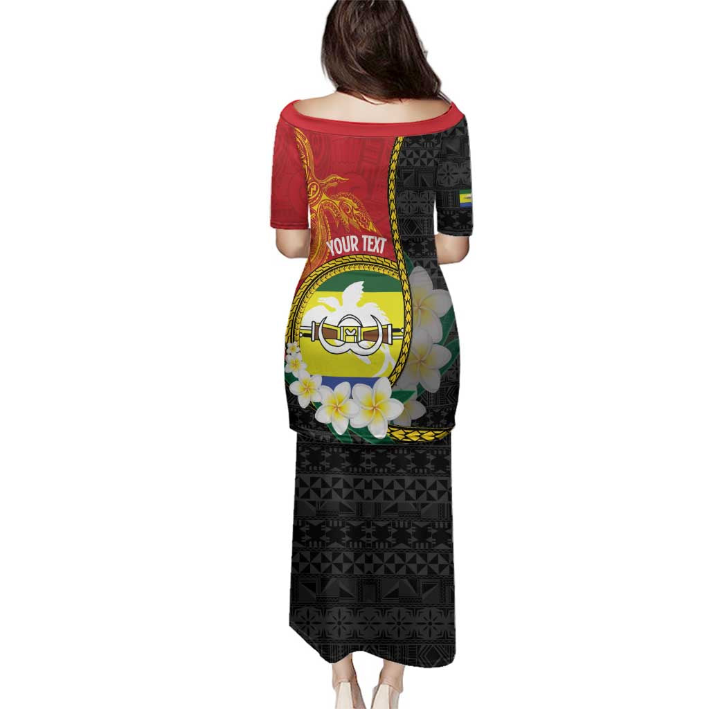 Personalised PNG Morobe Provins Family Matching Puletasi and Hawaiian Shirt Papua New Guinea Plumeria Melanesian Pattern - Polynesian Pride