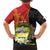 Personalised PNG Morobe Provins Family Matching Short Sleeve Bodycon Dress and Hawaiian Shirt Papua New Guinea Plumeria Melanesian Pattern - Polynesian Pride