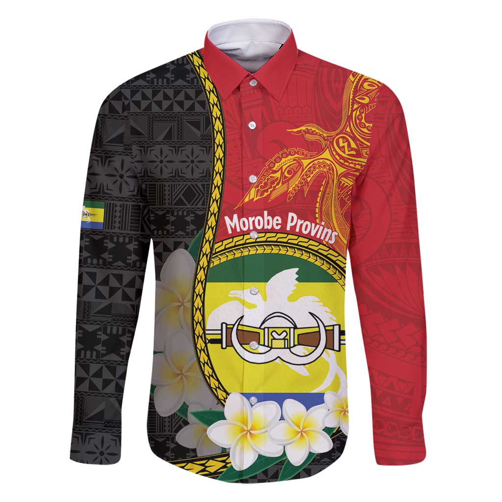 Personalised PNG Morobe Provins Family Matching Summer Maxi Dress and Hawaiian Shirt Papua New Guinea Plumeria Melanesian Pattern - Polynesian Pride