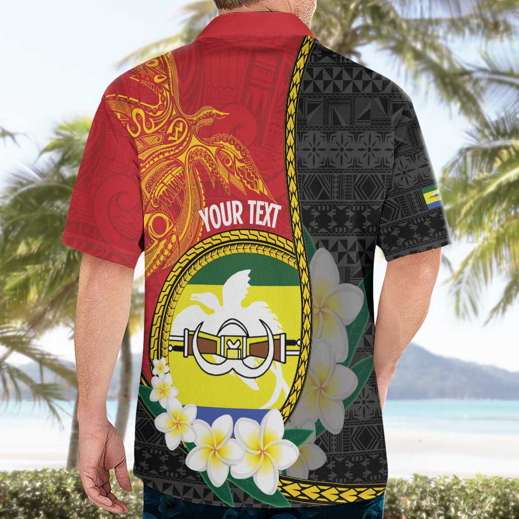 Personalised PNG Morobe Provins Hawaiian Shirt Papua New Guinea Plumeria Melanesian Pattern - Polynesian Pride