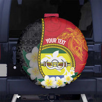 Personalised PNG Morobe Provins Spare Tire Cover Papua New Guinea Plumeria Melanesian Pattern - Polynesian Pride