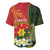 Personalised PNG Isten Hailans Provins Baseball Jersey Papua New Guinea Plumeria Melanesian Pattern - Polynesian Pride