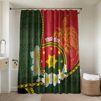 Personalised PNG Isten Hailans Provins Bathroom Set Papua New Guinea Plumeria Melanesian Pattern - Polynesian Pride