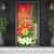 Personalised PNG Isten Hailans Provins Door Cover Papua New Guinea Plumeria Melanesian Pattern - Polynesian Pride