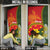 Personalised PNG Isten Hailans Provins Door Cover Papua New Guinea Plumeria Melanesian Pattern - Polynesian Pride
