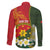 Personalised PNG Isten Hailans Provins Family Matching Long Sleeve Bodycon Dress and Hawaiian Shirt Papua New Guinea Plumeria Melanesian Pattern - Polynesian Pride