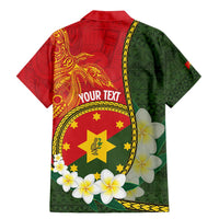 Personalised PNG Isten Hailans Provins Family Matching Mermaid Dress and Hawaiian Shirt Papua New Guinea Plumeria Melanesian Pattern - Polynesian Pride