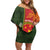 Personalised PNG Isten Hailans Provins Family Matching Off Shoulder Short Dress and Hawaiian Shirt Papua New Guinea Plumeria Melanesian Pattern - Polynesian Pride