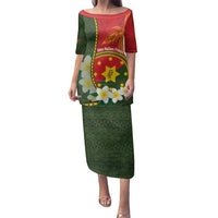 Personalised PNG Isten Hailans Provins Family Matching Puletasi and Hawaiian Shirt Papua New Guinea Plumeria Melanesian Pattern - Polynesian Pride