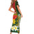 Personalised PNG Isten Hailans Provins Family Matching Short Sleeve Bodycon Dress and Hawaiian Shirt Papua New Guinea Plumeria Melanesian Pattern - Polynesian Pride