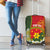 Personalised PNG Isten Hailans Provins Luggage Cover Papua New Guinea Plumeria Melanesian Pattern - Polynesian Pride