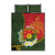 Personalised PNG Isten Hailans Provins Quilt Bed Set Papua New Guinea Plumeria Melanesian Pattern - Polynesian Pride