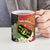 Personalised PNG Sauten Hailans Ceramic Mug Papua New Guinea Plumeria Melanesian Pattern - Polynesian Pride