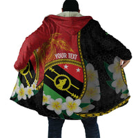 Personalised PNG Sauten Hailans Cloak Papua New Guinea Plumeria Melanesian Pattern - Polynesian Pride