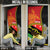 Personalised PNG Sauten Hailans Door Cover Papua New Guinea Plumeria Melanesian Pattern - Polynesian Pride