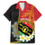 Personalised PNG Sauten Hailans Family Matching Long Sleeve Bodycon Dress and Hawaiian Shirt Papua New Guinea Plumeria Melanesian Pattern - Polynesian Pride