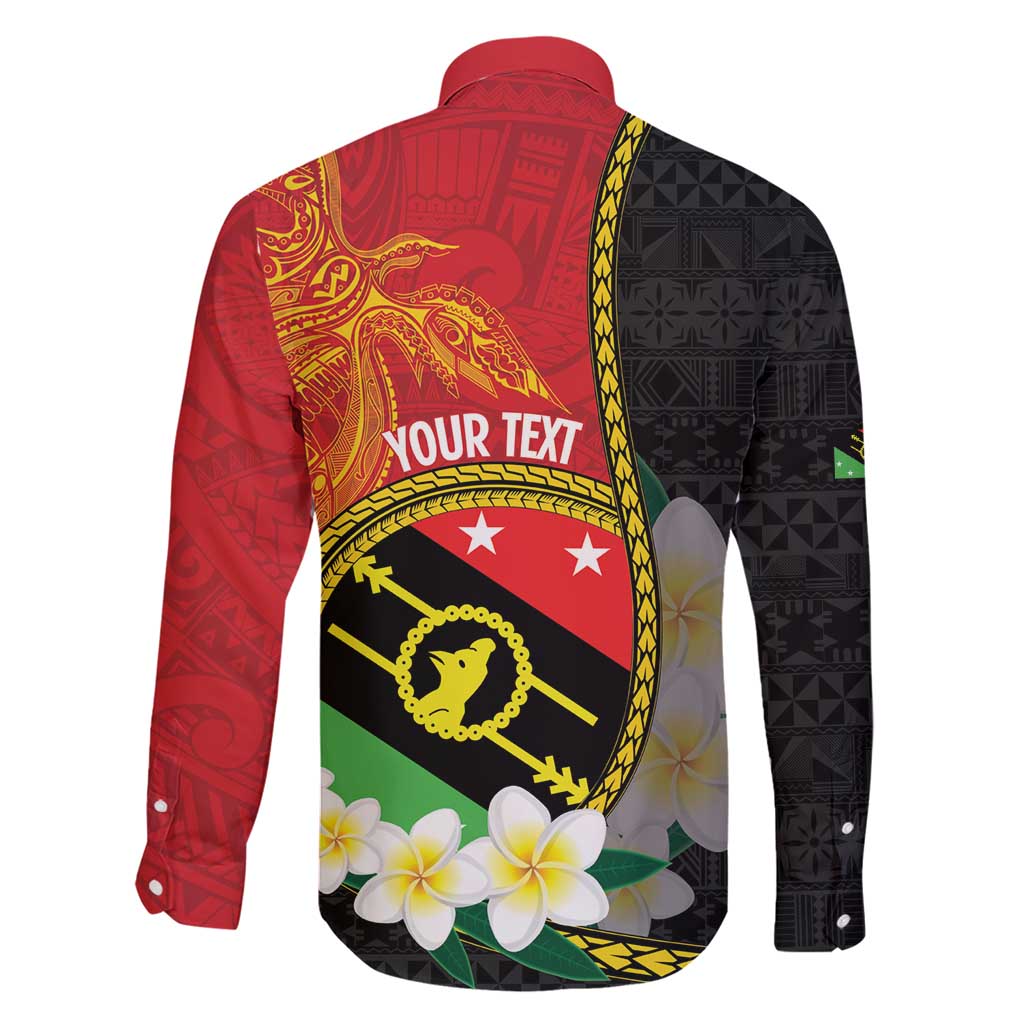 Personalised PNG Sauten Hailans Family Matching Short Sleeve Bodycon Dress and Hawaiian Shirt Papua New Guinea Plumeria Melanesian Pattern - Polynesian Pride