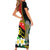 Personalised PNG Sauten Hailans Family Matching Short Sleeve Bodycon Dress and Hawaiian Shirt Papua New Guinea Plumeria Melanesian Pattern - Polynesian Pride