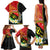 Personalised PNG Sauten Hailans Family Matching Tank Maxi Dress and Hawaiian Shirt Papua New Guinea Plumeria Melanesian Pattern - Polynesian Pride