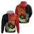 Personalised PNG Sauten Hailans Hoodie Papua New Guinea Plumeria Melanesian Pattern - Polynesian Pride