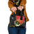 Personalised PNG Sauten Hailans Shoulder Handbag Papua New Guinea Plumeria Melanesian Pattern - Polynesian Pride
