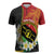 Personalised PNG Sauten Hailans Zipper Polo Shirt Papua New Guinea Plumeria Melanesian Pattern - Polynesian Pride