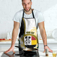 Personalised PNG Madang Provins Apron Papua New Guinea Plumeria Melanesian Pattern - Polynesian Pride