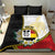 Personalised PNG Madang Provins Bedding Set Papua New Guinea Plumeria Melanesian Pattern - Polynesian Pride