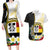Personalised PNG Madang Provins Couples Matching Long Sleeve Bodycon Dress and Hawaiian Shirt Papua New Guinea Plumeria Melanesian Pattern - Polynesian Pride