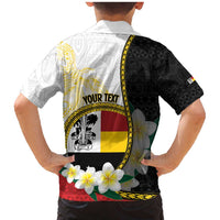 Personalised PNG Madang Provins Family Matching Mermaid Dress and Hawaiian Shirt Papua New Guinea Plumeria Melanesian Pattern - Polynesian Pride