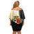 Personalised PNG Madang Provins Family Matching Off Shoulder Short Dress and Hawaiian Shirt Papua New Guinea Plumeria Melanesian Pattern - Polynesian Pride
