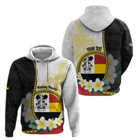 Personalised PNG Madang Provins Hoodie Papua New Guinea Plumeria Melanesian Pattern - Polynesian Pride