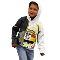 Personalised PNG Madang Provins Kid Hoodie Papua New Guinea Plumeria Melanesian Pattern - Polynesian Pride