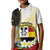 Personalised PNG Madang Provins Kid Polo Shirt Papua New Guinea Plumeria Melanesian Pattern - Polynesian Pride