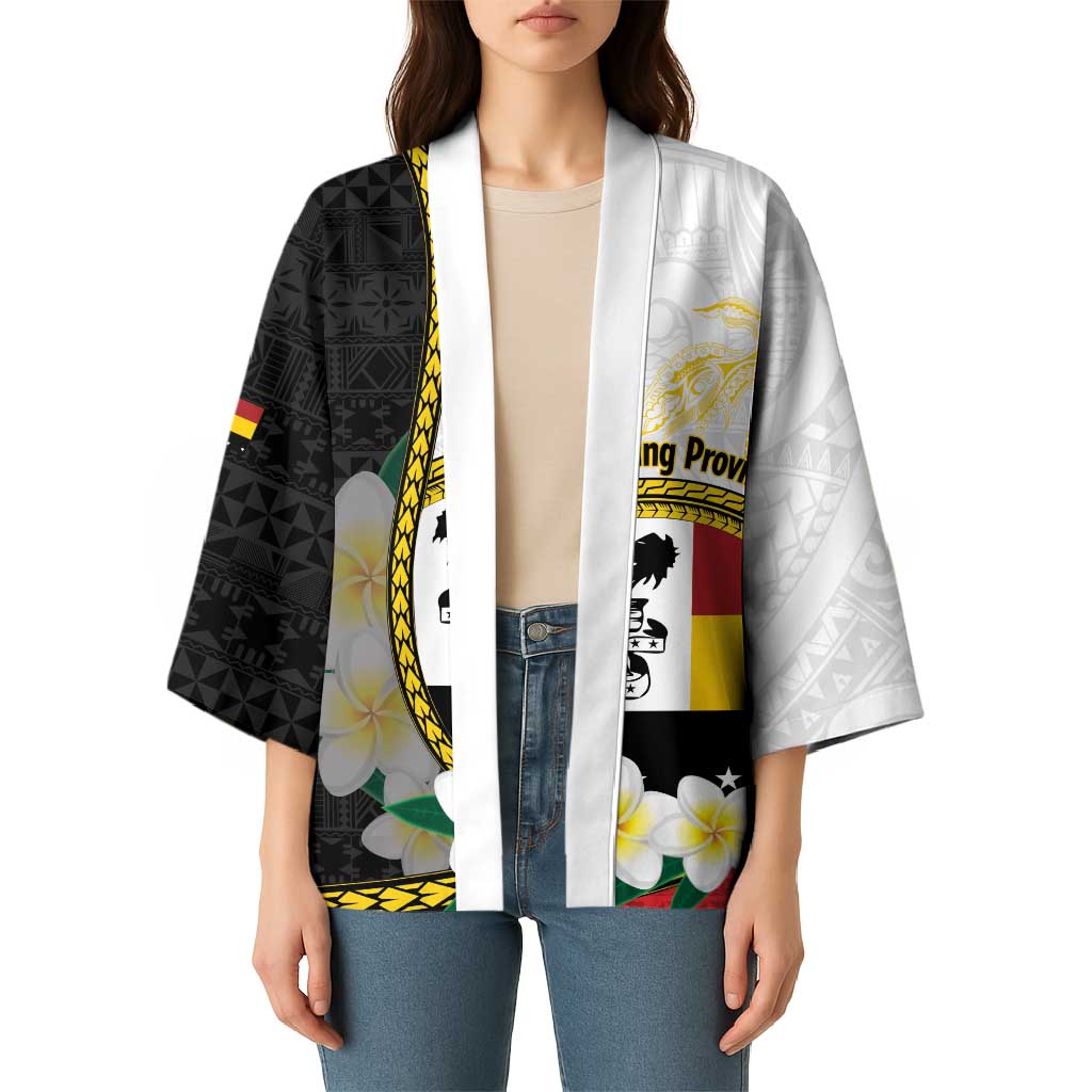Personalised PNG Madang Provins Kimono Papua New Guinea Plumeria Melanesian Pattern - Polynesian Pride