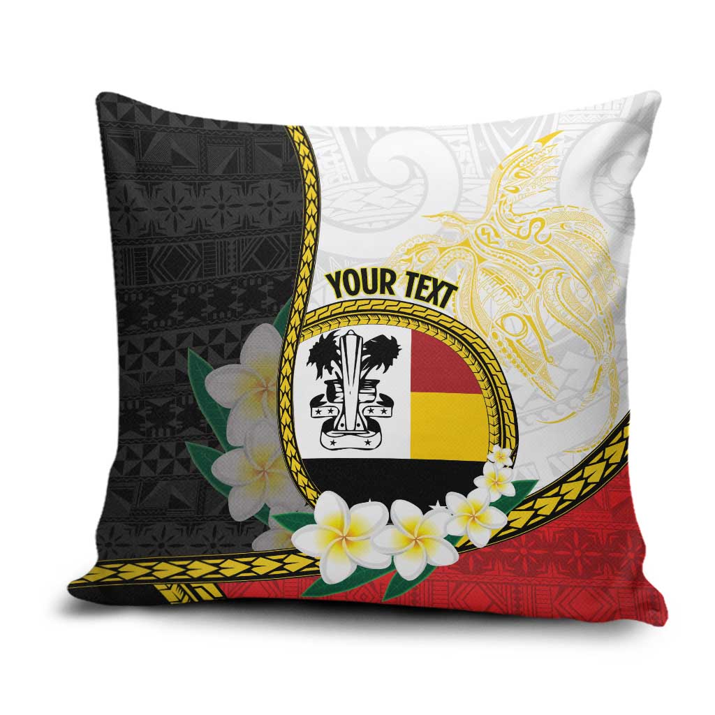Personalised PNG Madang Provins Pillow Cover Papua New Guinea Plumeria Melanesian Pattern - Polynesian Pride