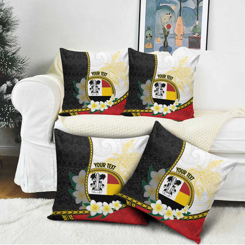 Personalised PNG Madang Provins Pillow Cover Papua New Guinea Plumeria Melanesian Pattern - Polynesian Pride